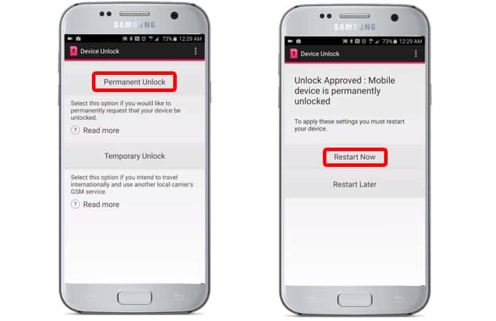 t-mobile unlock app service